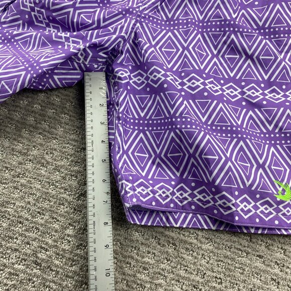 Vintage Pacific Surf Swim Trunks Men Small S Purple Bathing Suit Short Pants - Picture 10 of 12